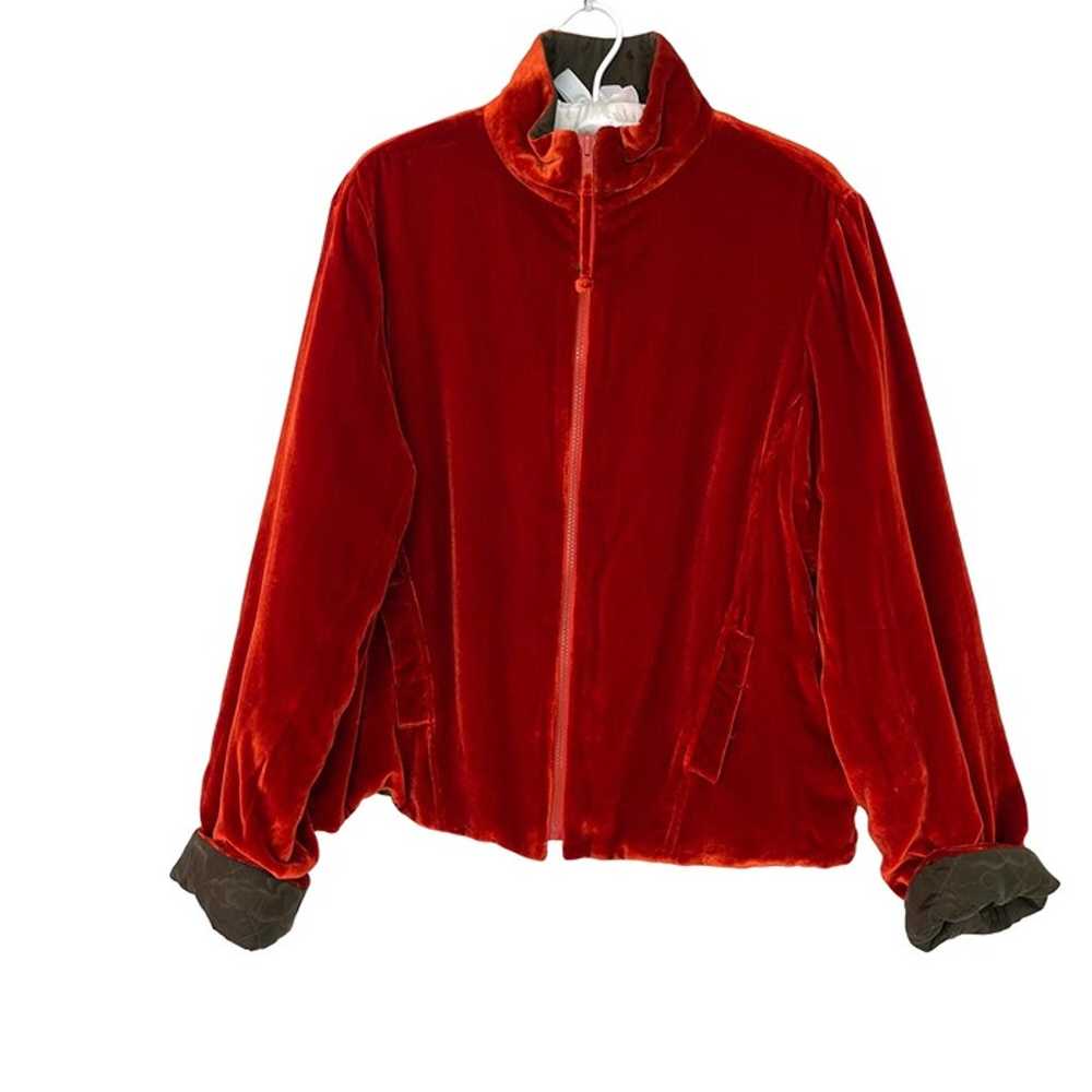 Vintage Womens Reversible Jacket Size Large Velve… - image 1