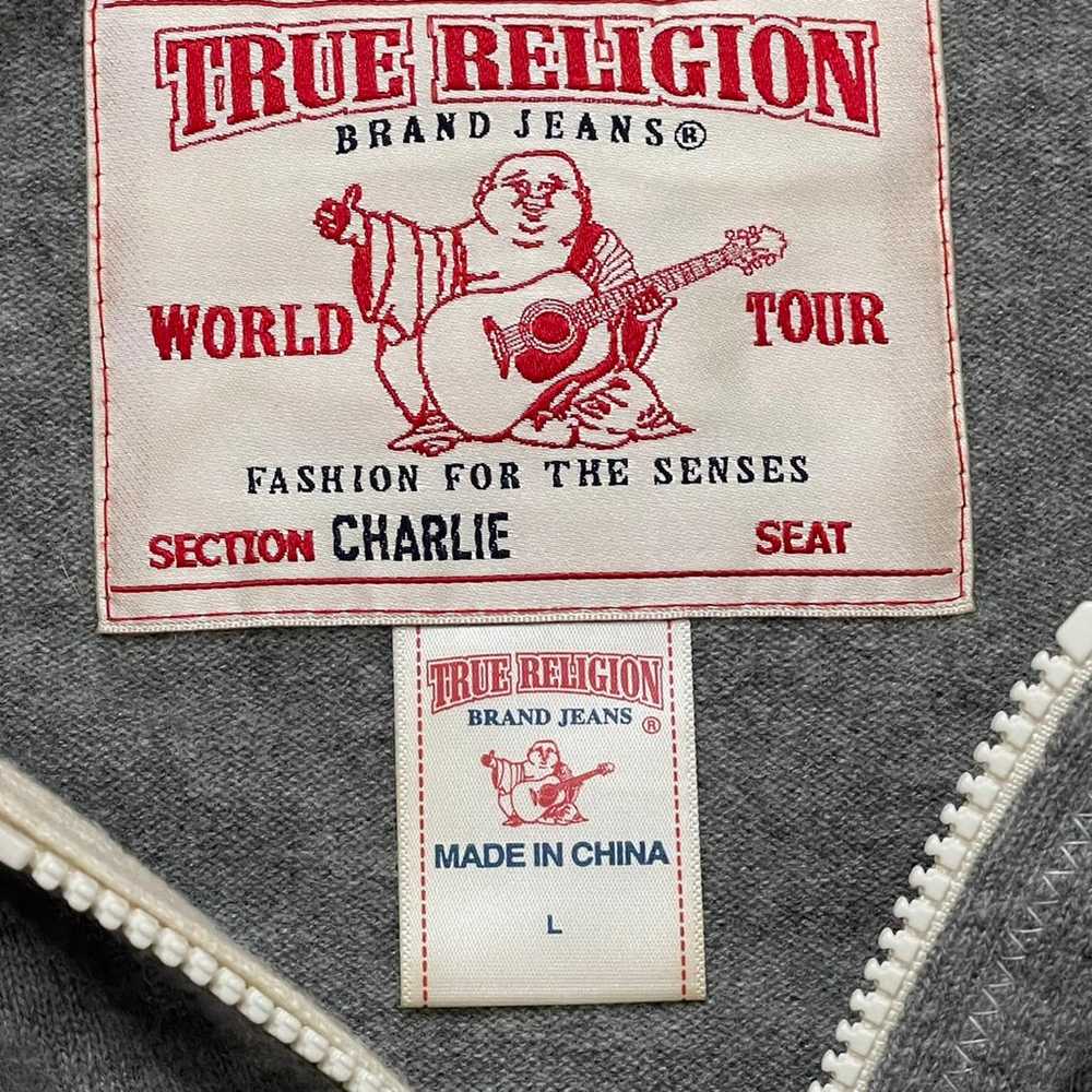 Vintage Rare True Religion Buddha Gray and Cream … - image 8