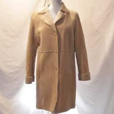 Guess Vintage Genuine Leather Pea Coat