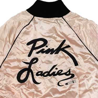 Vintage 87’ Grease Pink Ladies satin jacket Size L - image 1