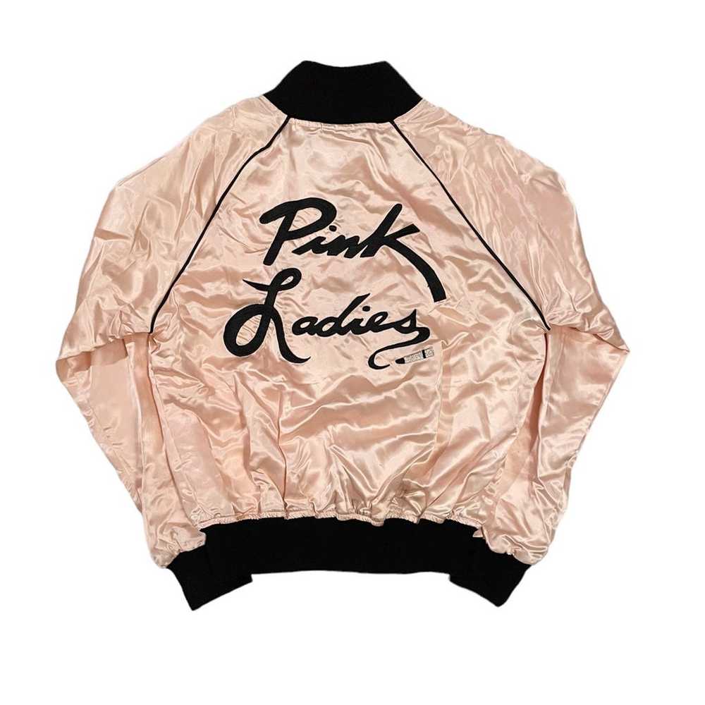 Vintage 87’ Grease Pink Ladies satin jacket Size L - image 2