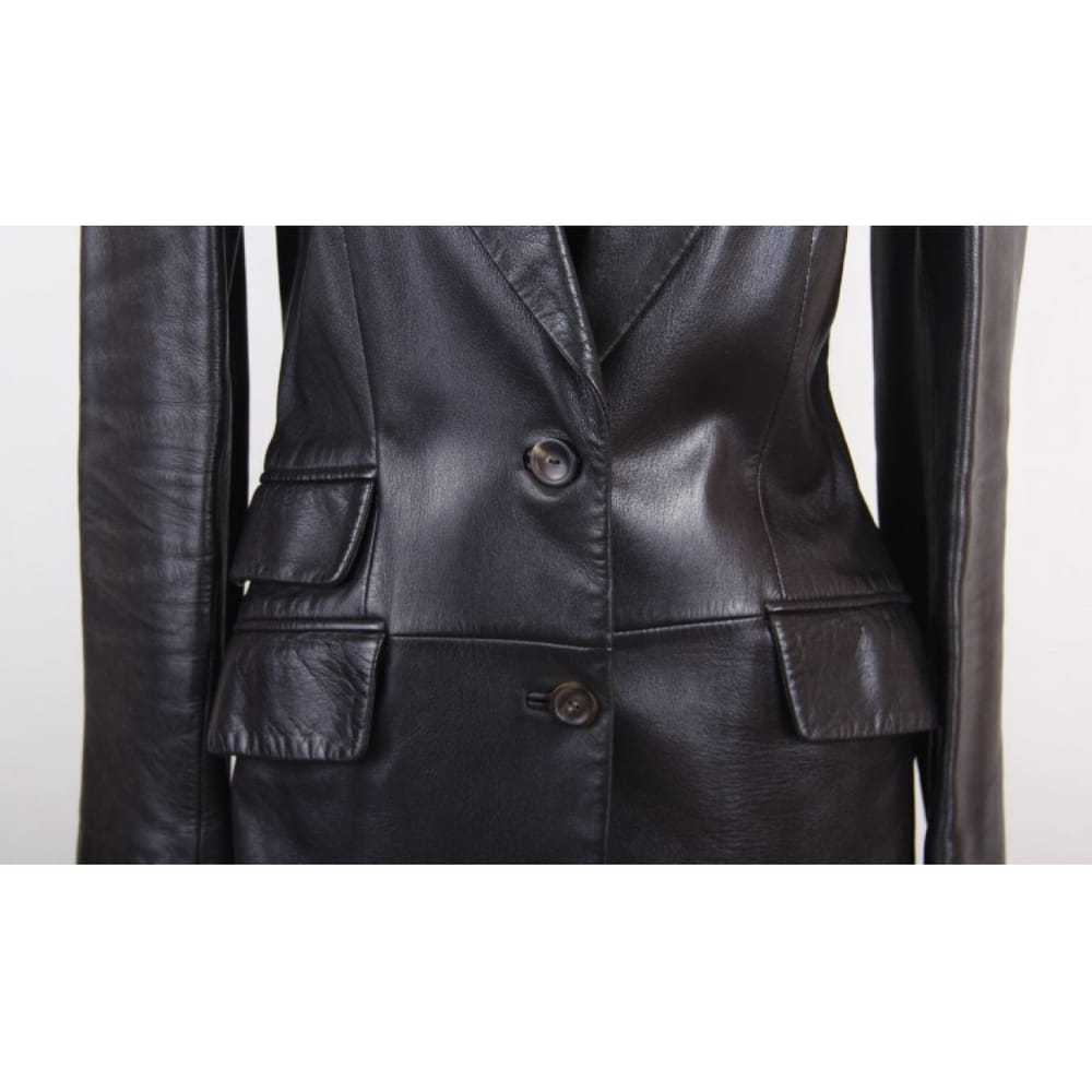 Gucci Leather blazer - image 2