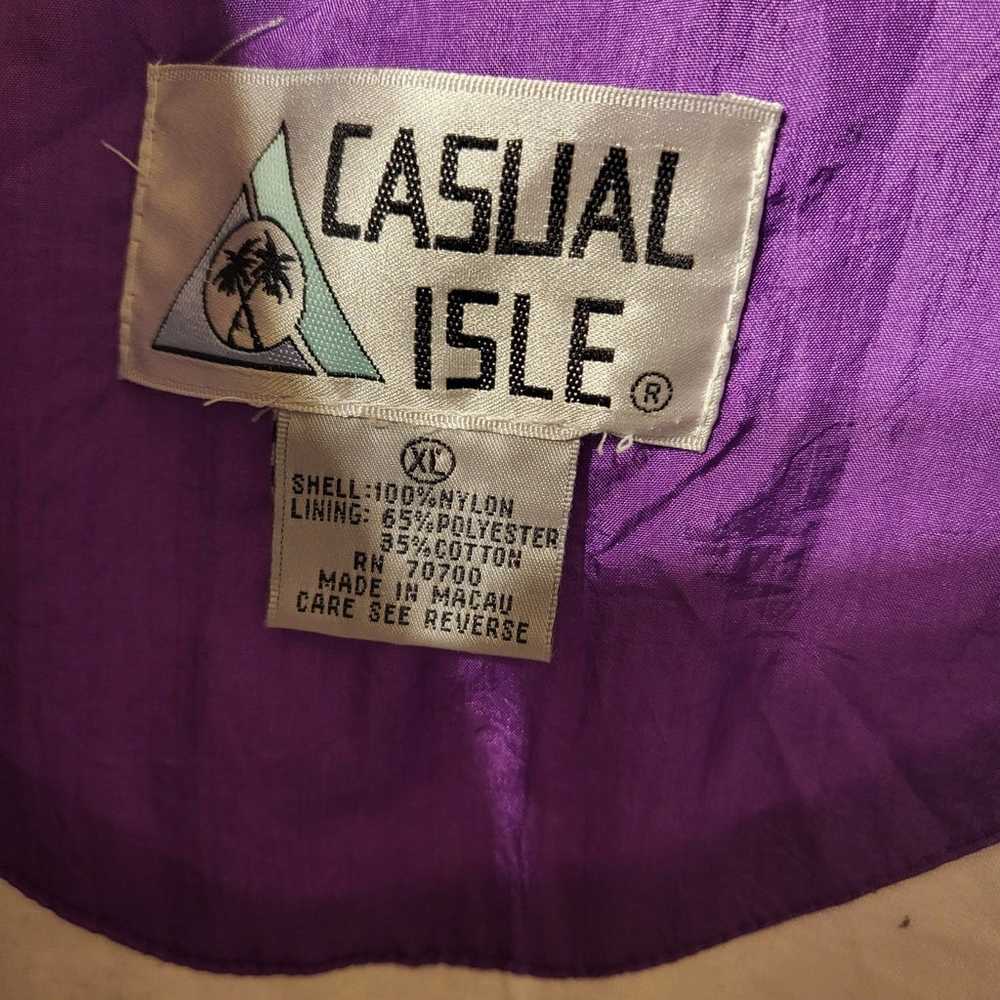 Vintage Casual Isle XL Color Block Windbreaker - image 4