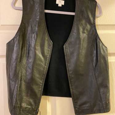 Vintage Lambskin Leather Vest - image 1