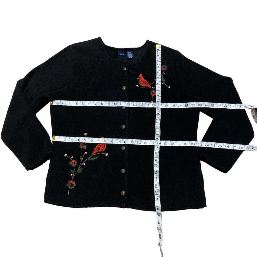 Vintage Basic Editions Fleece Jacket Shacket Chri… - image 3