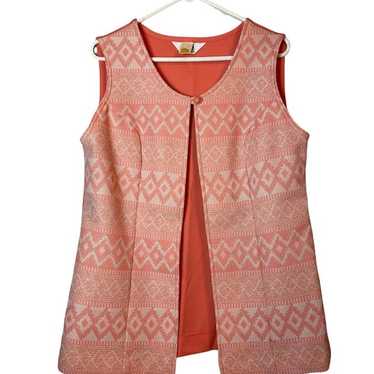 vintage montgomery ward polyester vest size 16 - image 1