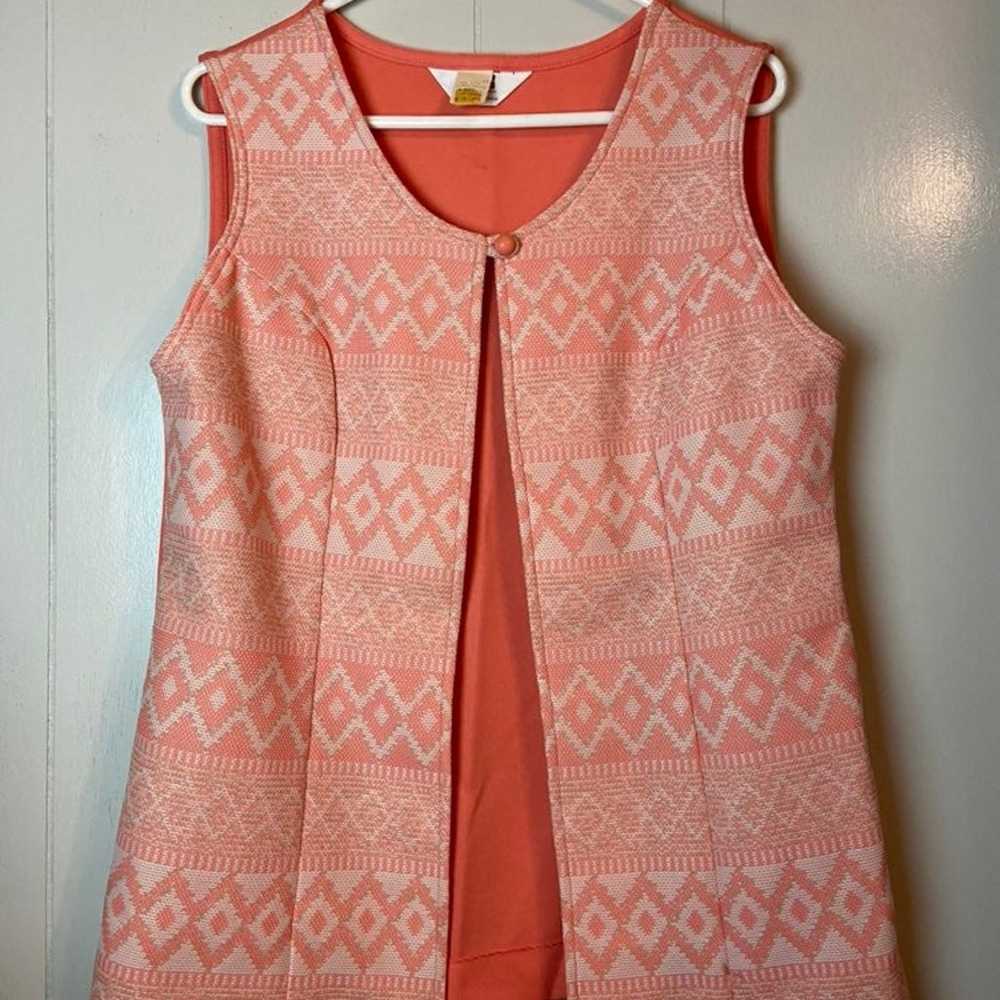 vintage montgomery ward polyester vest size 16 - image 3