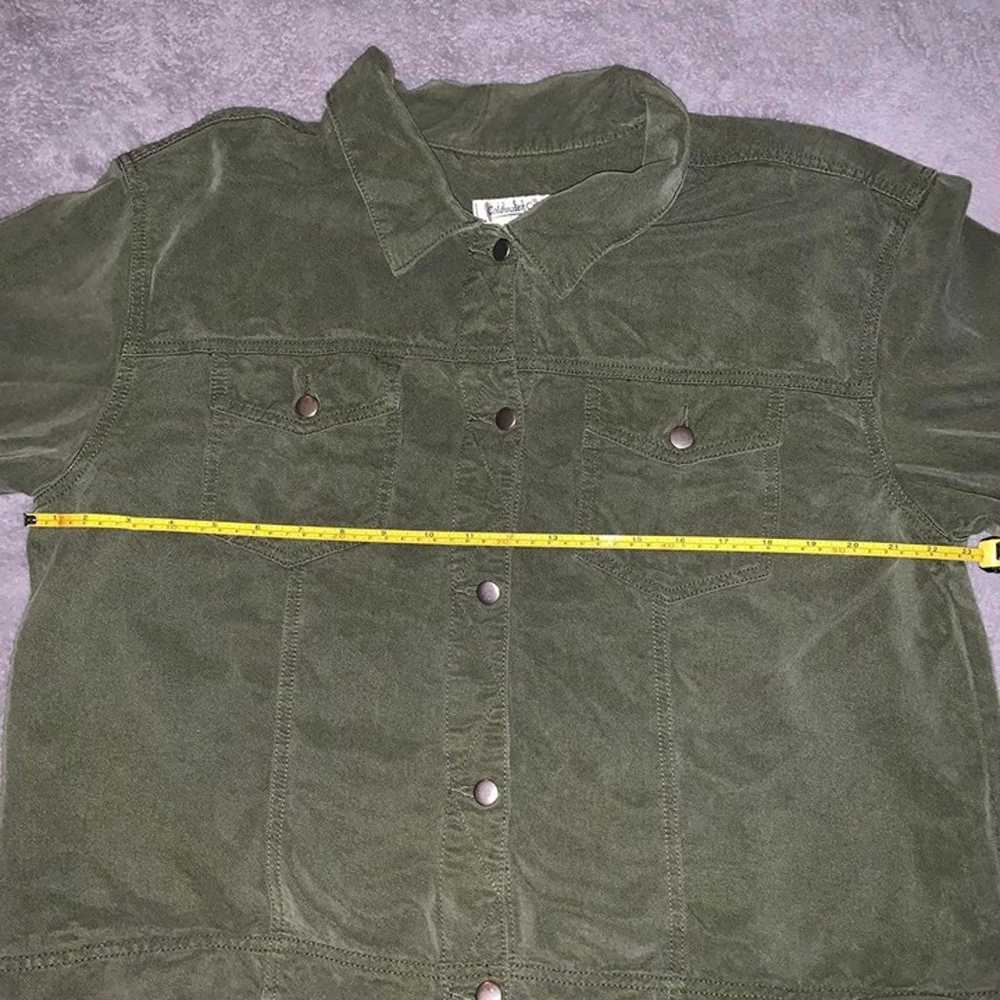 Military Green Lightweight Button Up Jacket - image 3