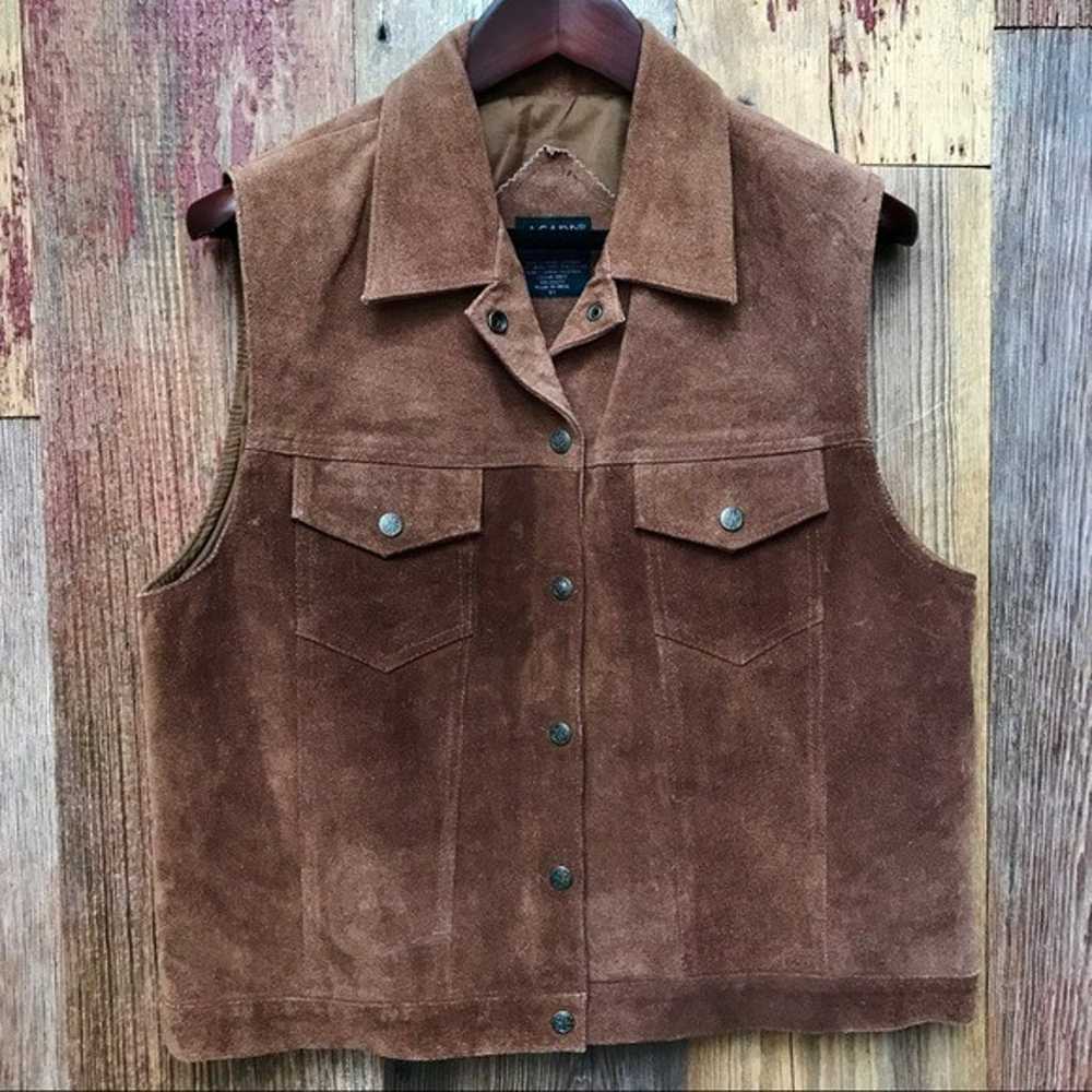 Vintage Agapo Leather Vest XL - image 5