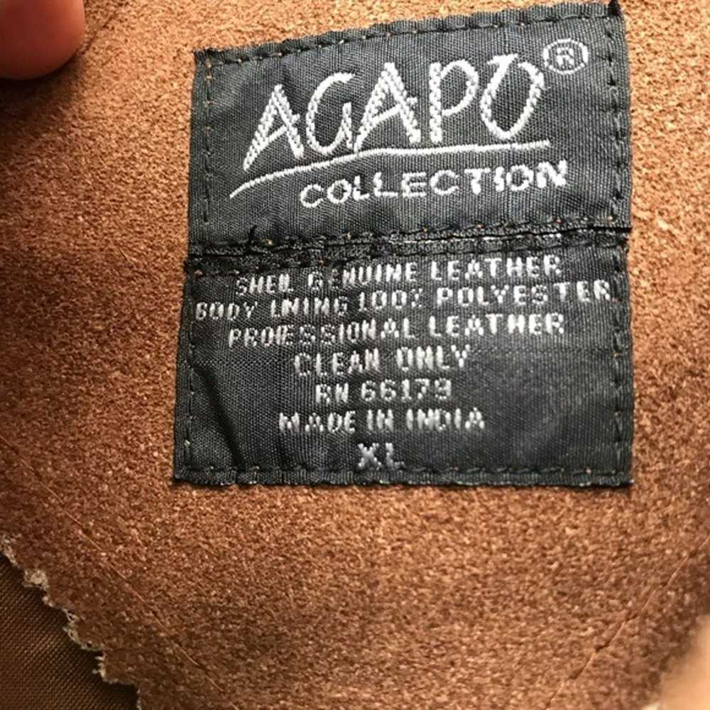 Vintage Agapo Leather Vest XL - image 6