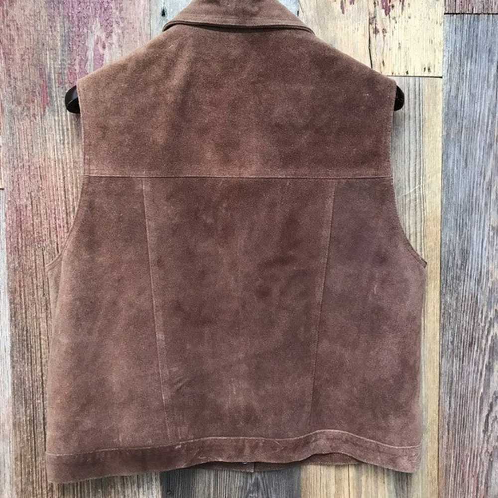 Vintage Agapo Leather Vest XL - image 7