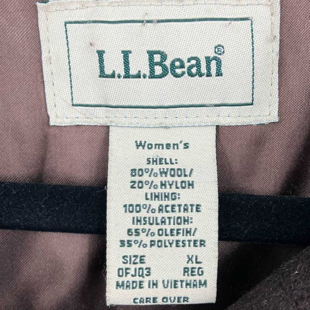 Vintage L.L. Bean Brown Buttons Collared Pockets … - image 2