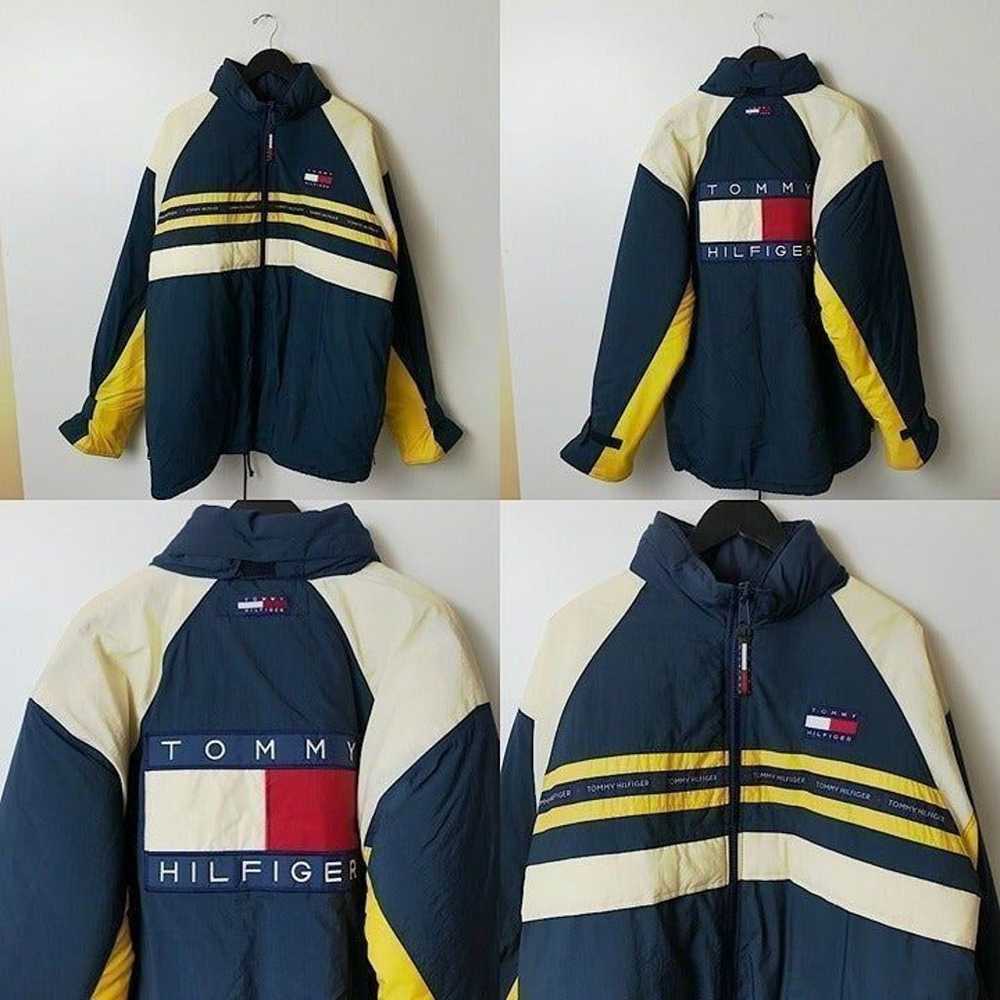 90s Vintage Tommy Hilfiger Parka Jacket Puffer Co… - image 10