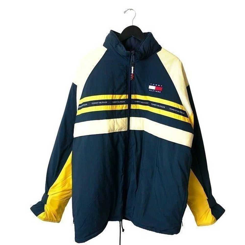 90s Vintage Tommy Hilfiger Parka Jacket Puffer Co… - image 2