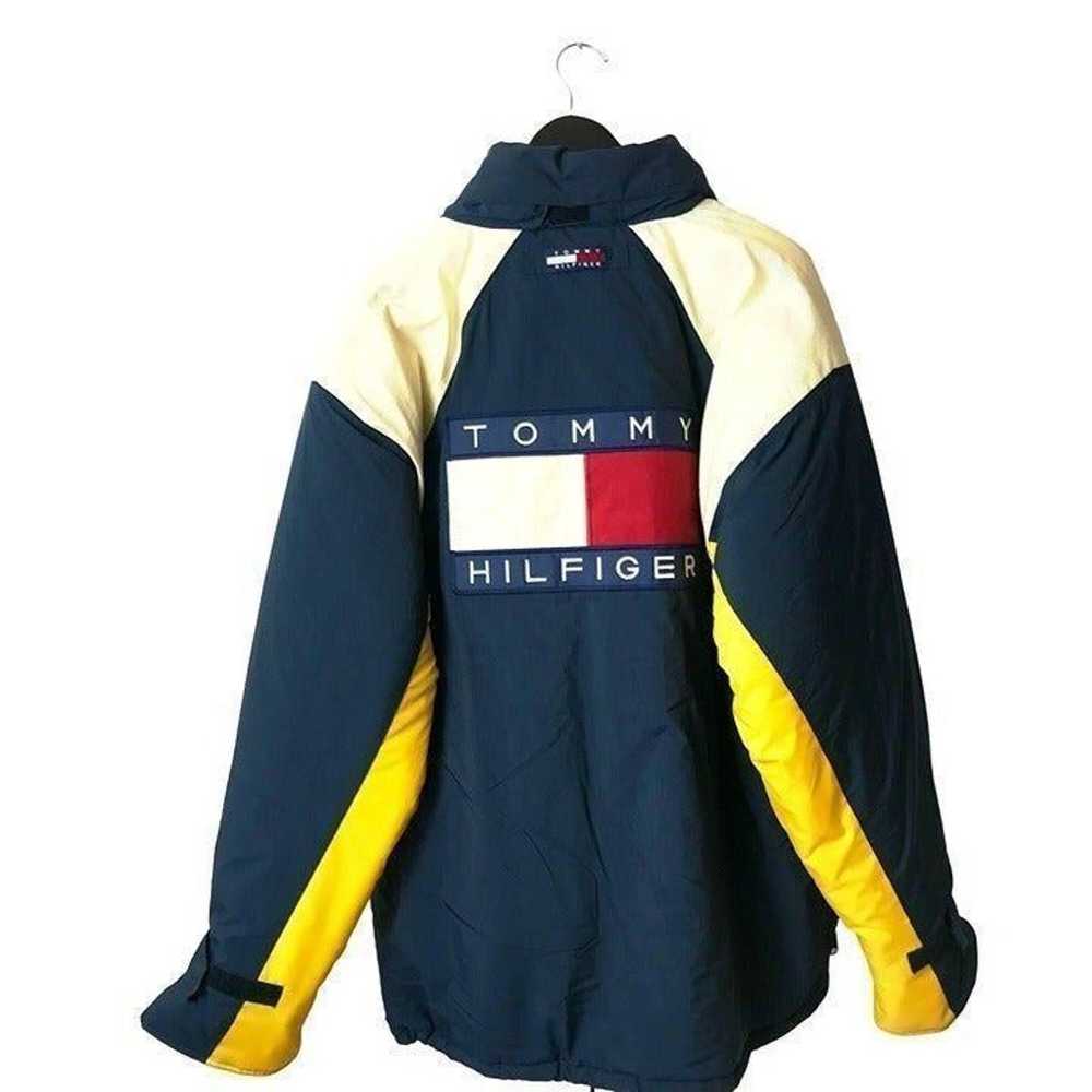 90s Vintage Tommy Hilfiger Parka Jacket Puffer Co… - image 3