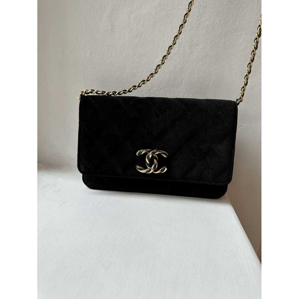 Chanel Wallet On Chain Timeless/Classique velvet … - image 4