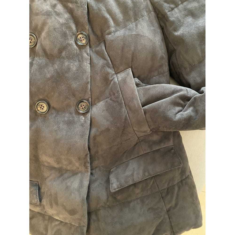 Brunello Cucinelli Leather coat - image 4