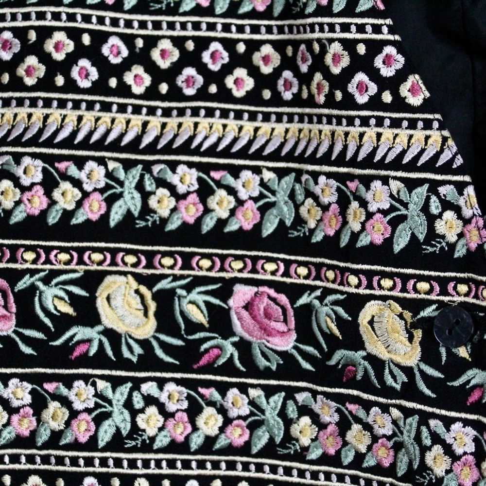 Vintage Elisabeth Silk Floral Vest - image 2
