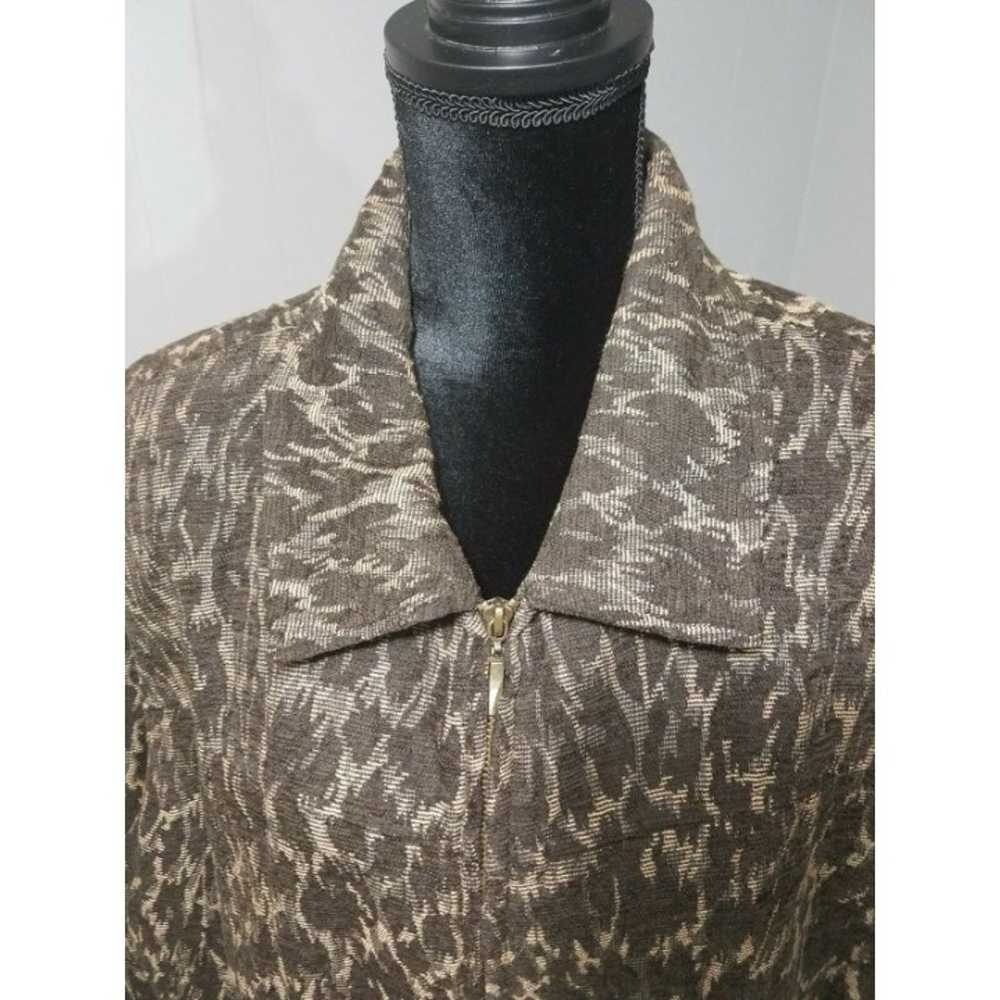 Erin London women’s 3X Jacket full zipper brown  … - image 6