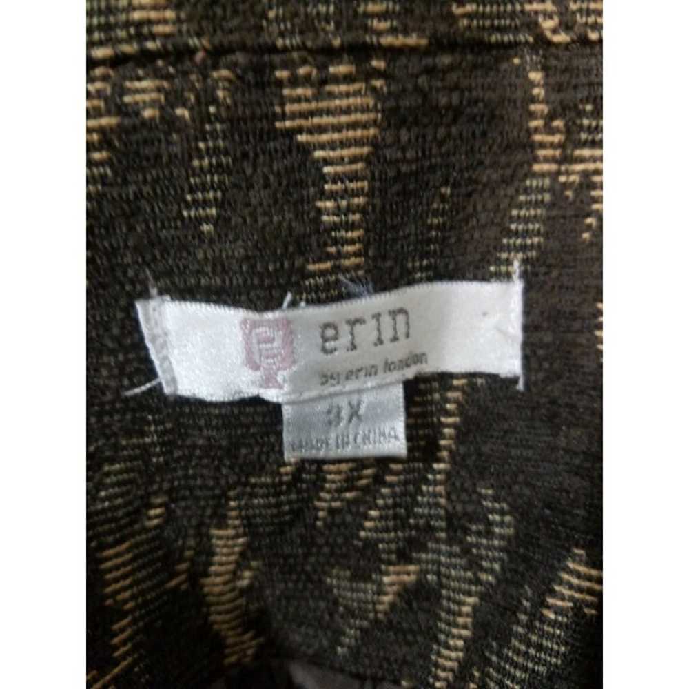 Erin London women’s 3X Jacket full zipper brown  … - image 9