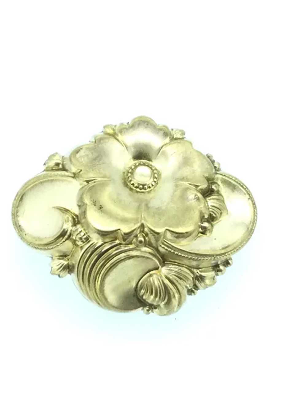 Art Nouveau brooch French Gold Filled Beautiful C… - image 7