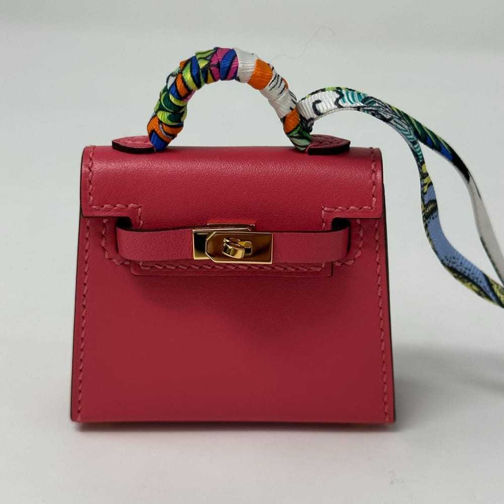 Hermès Kelly twilly charm leather bag charm - image 12