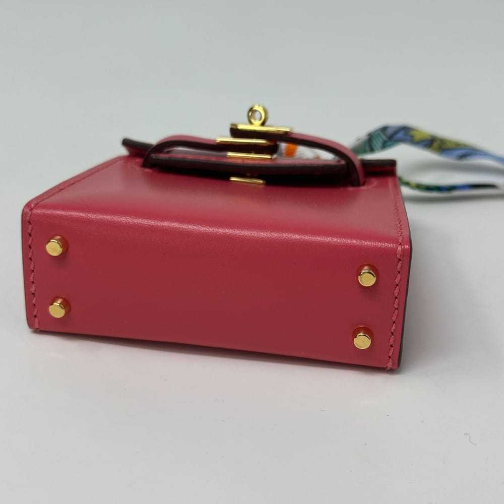 Hermès Kelly twilly charm leather bag charm - image 4