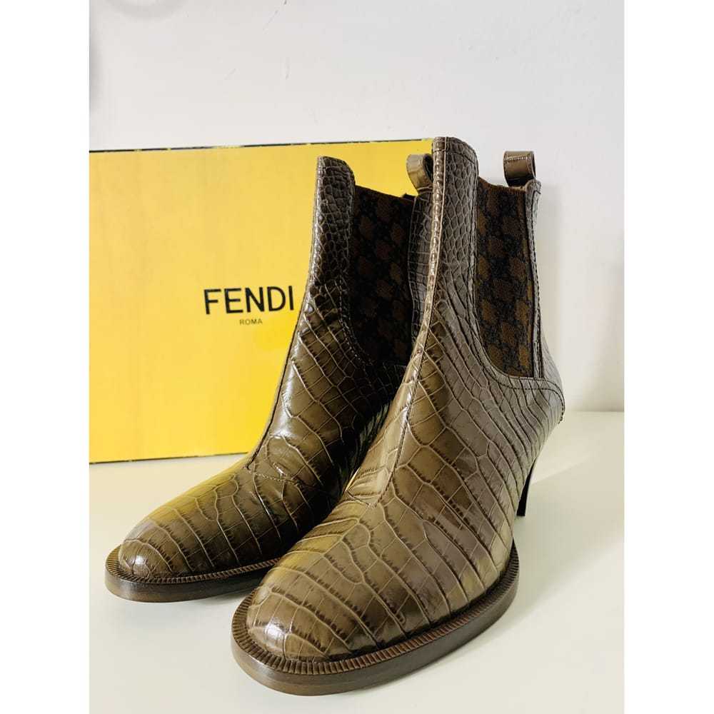 Fendi Cowboy leather cowboy boots - image 2