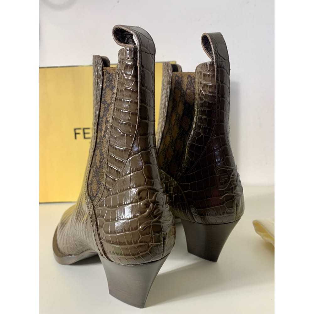 Fendi Cowboy leather cowboy boots - image 4