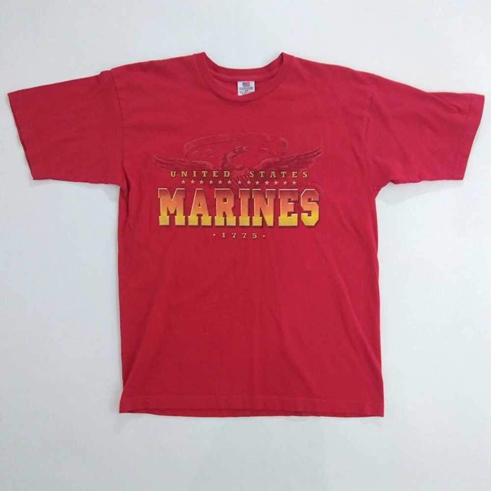 Vintage 90's Bayside United States Marine Corps T… - image 1