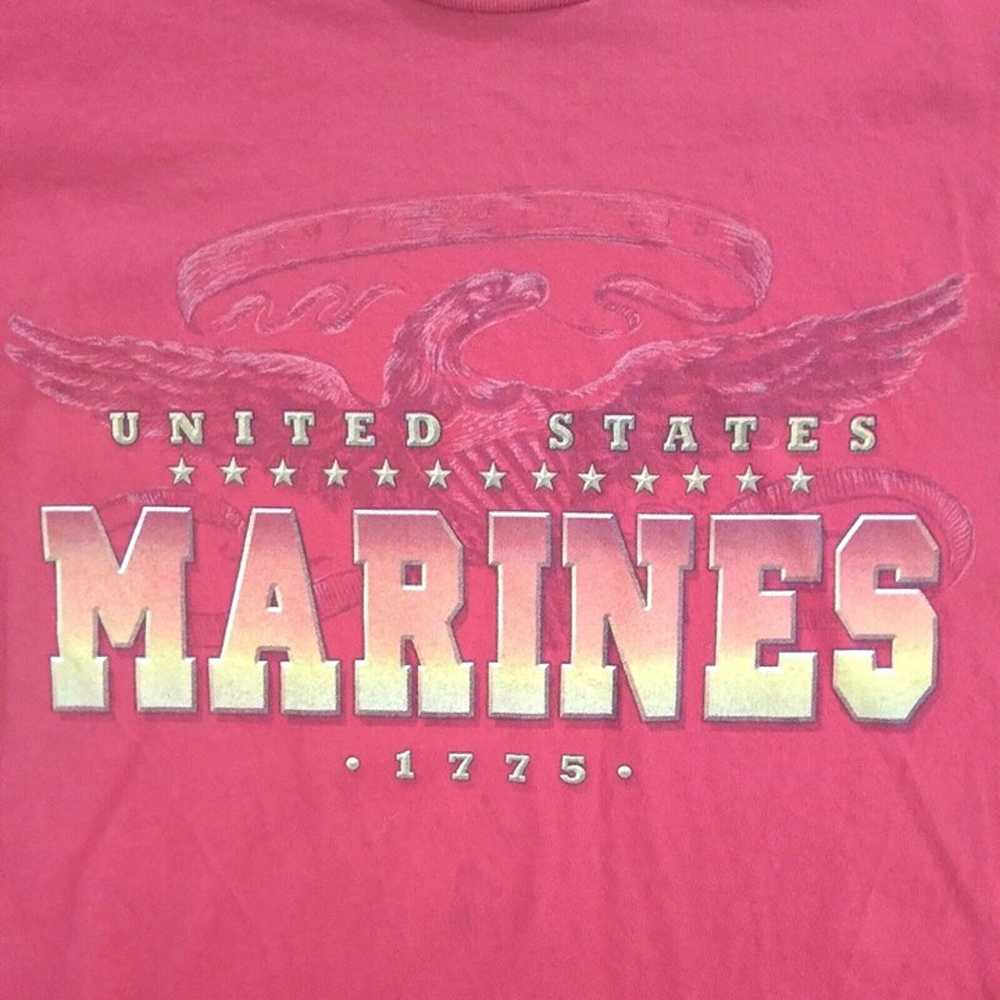 Vintage 90's Bayside United States Marine Corps T… - image 4