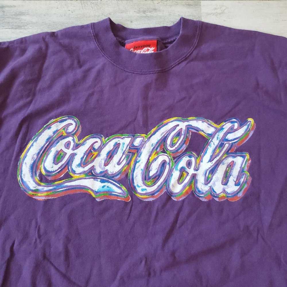 Vintage Y2k Coca Cola Wear T Shirt Made in USA Si… - image 2