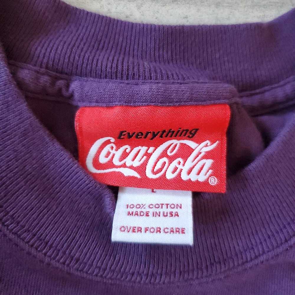 Vintage Y2k Coca Cola Wear T Shirt Made in USA Si… - image 5