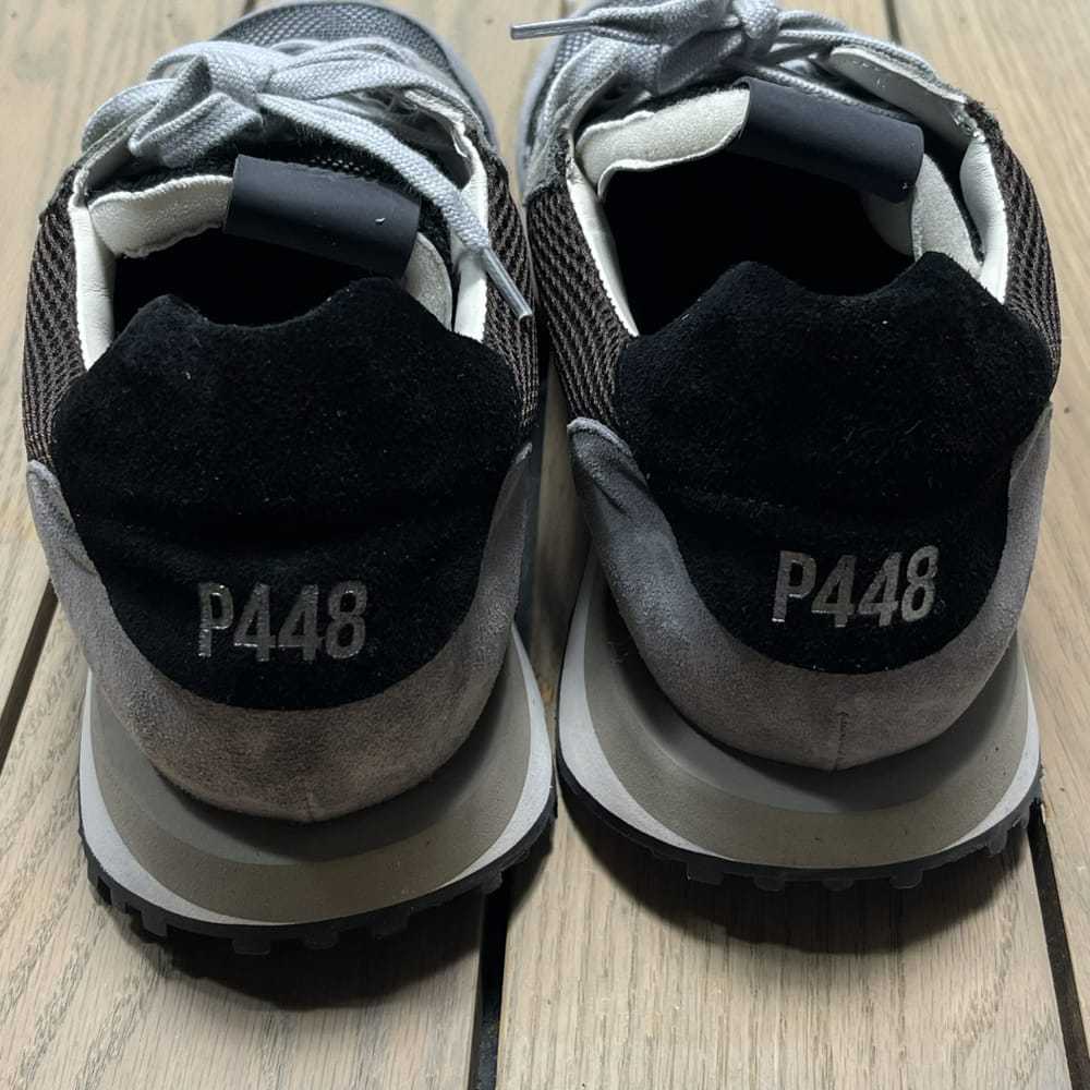 P448 Leather low trainers - image 9