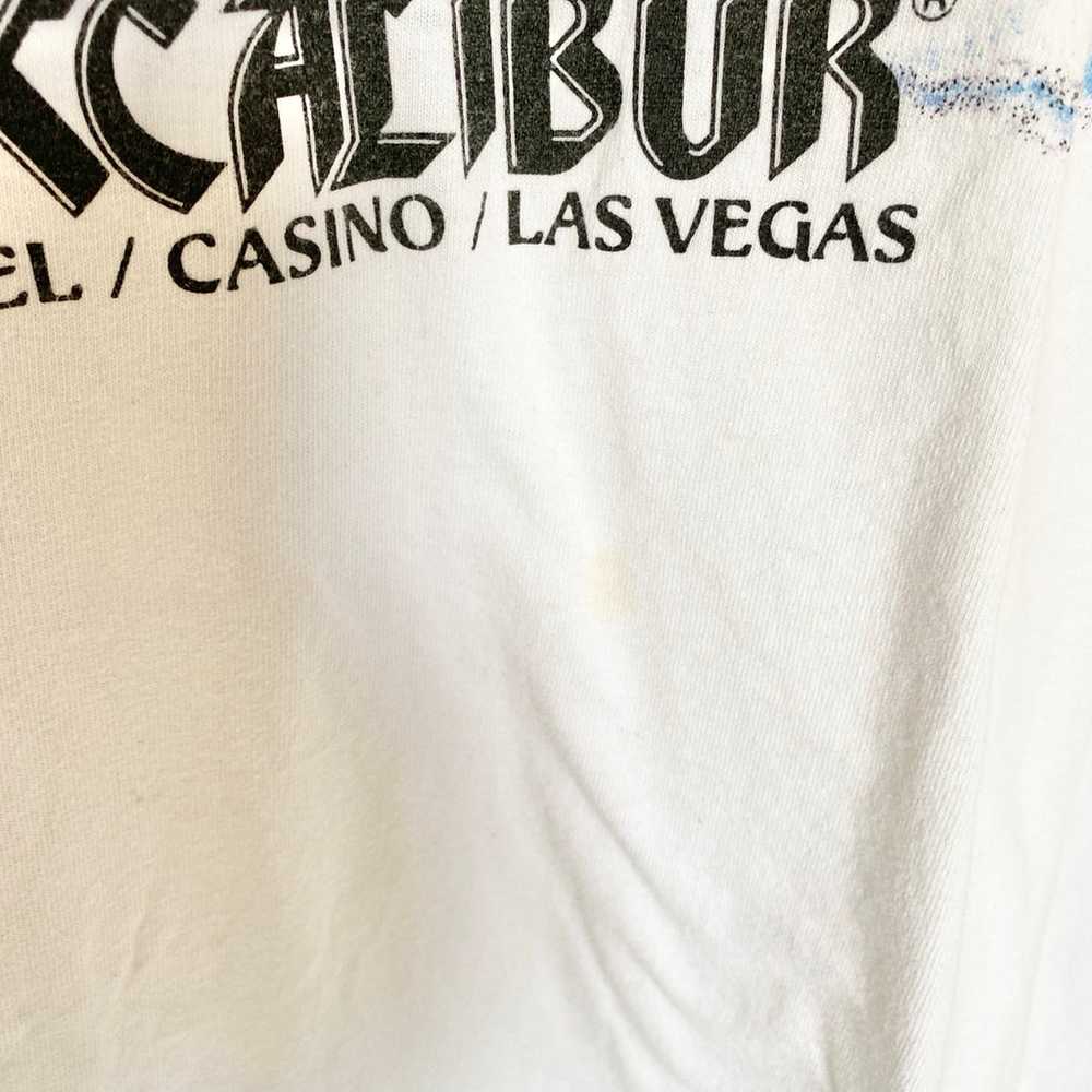 Vintage Excalibur Casino Las Vegas T-shirt  Wizar… - image 2