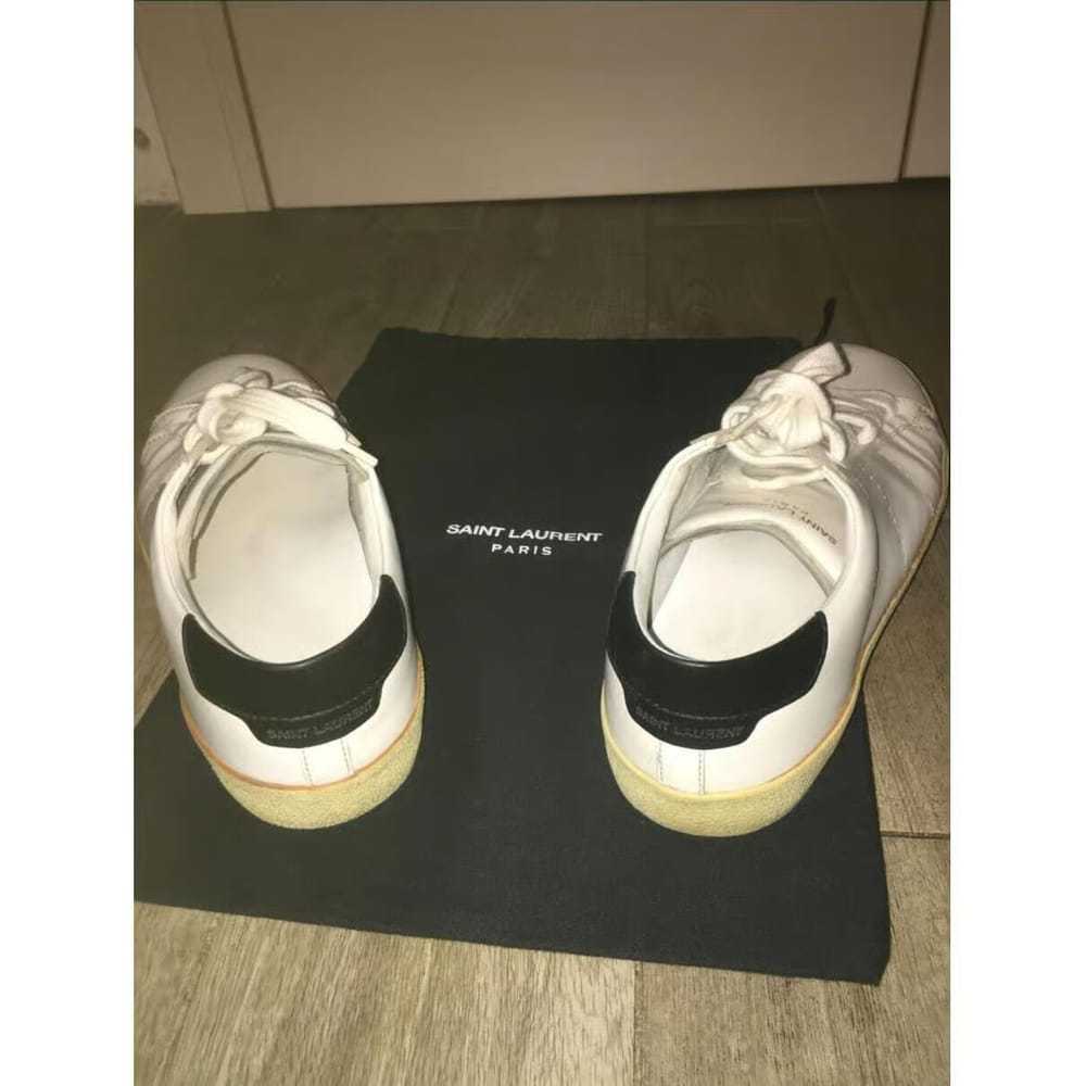 Saint Laurent Sl/01 leather trainers - image 4