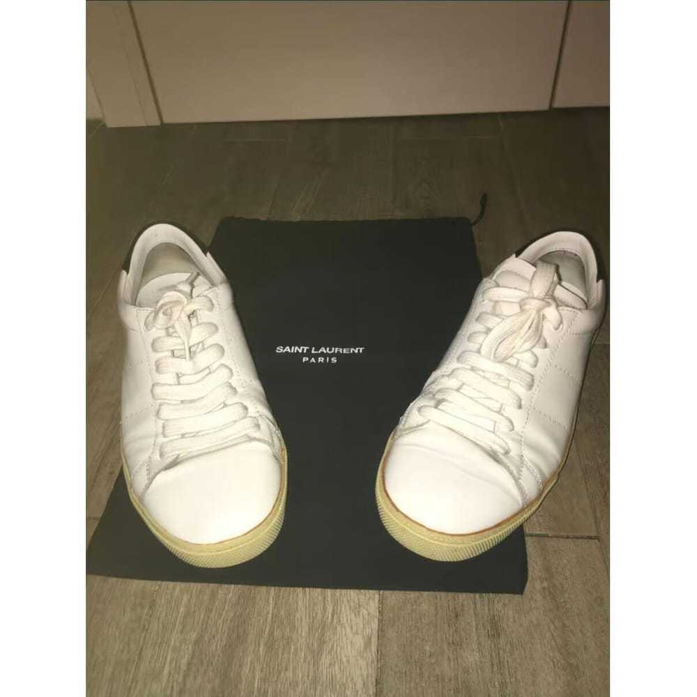 Saint Laurent Sl/01 leather trainers - image 5