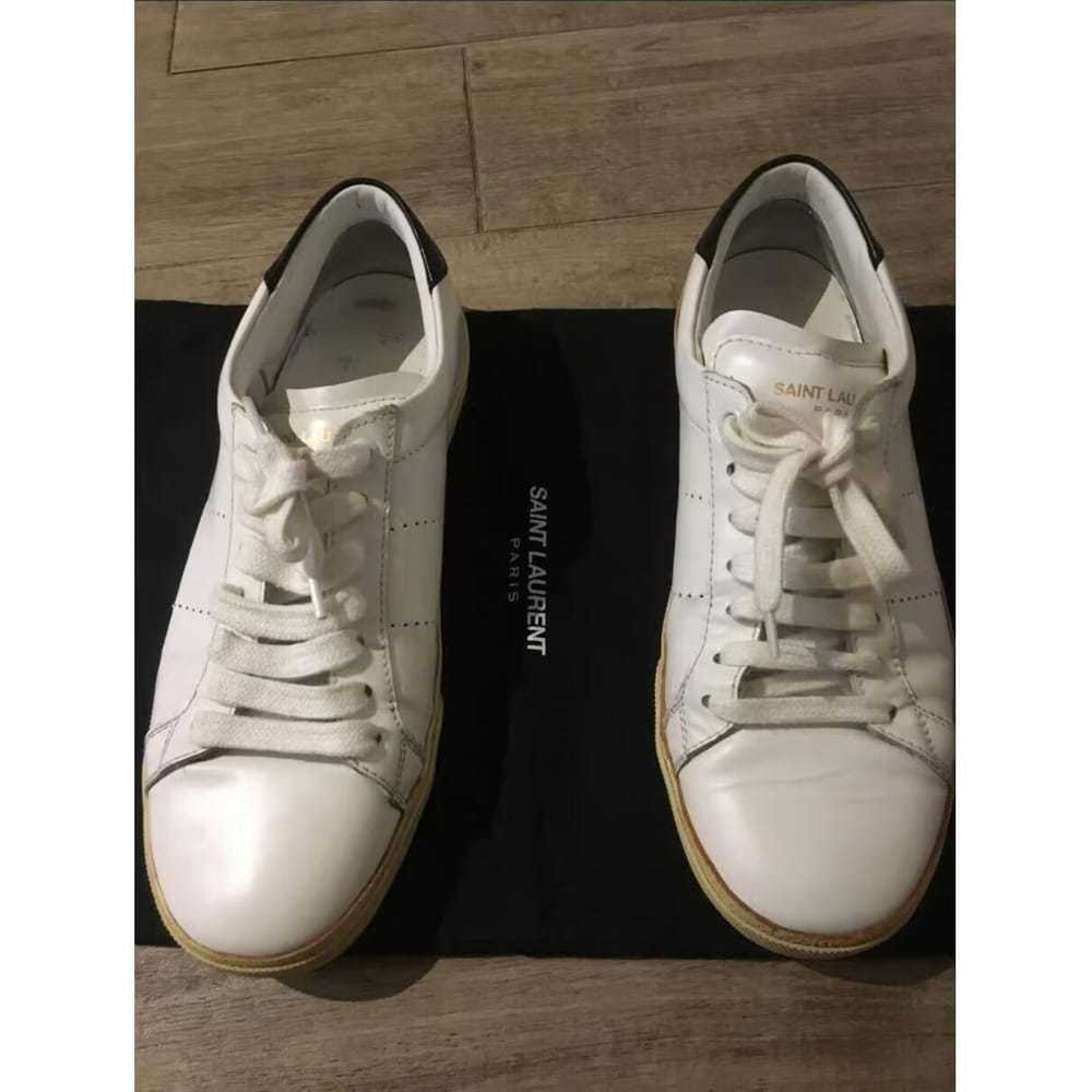 Saint Laurent Sl/01 leather trainers - image 7