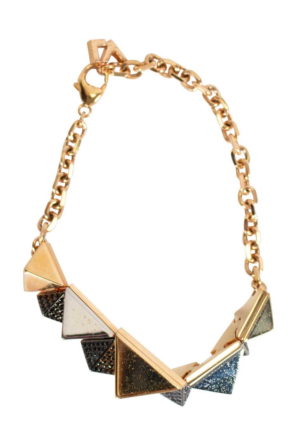 LOUIS VUITTON Gold, silver and black crystal brac… - image 1
