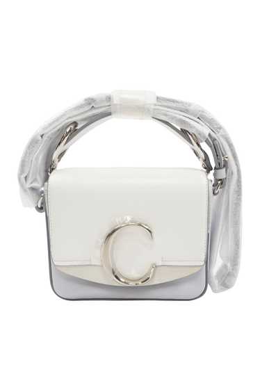 CHLOe Graceful Blue and White Mini Chloe C Bag, B… - image 1