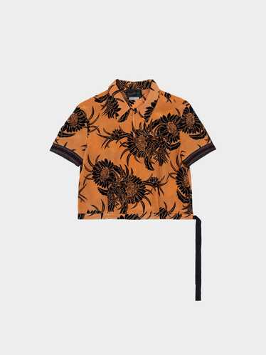 Prada SS 2013 Cropped Tropical Floral Shirt - image 1
