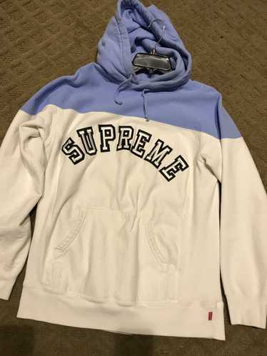 Supreme Powder Blue/White Supreme Arch hoodie