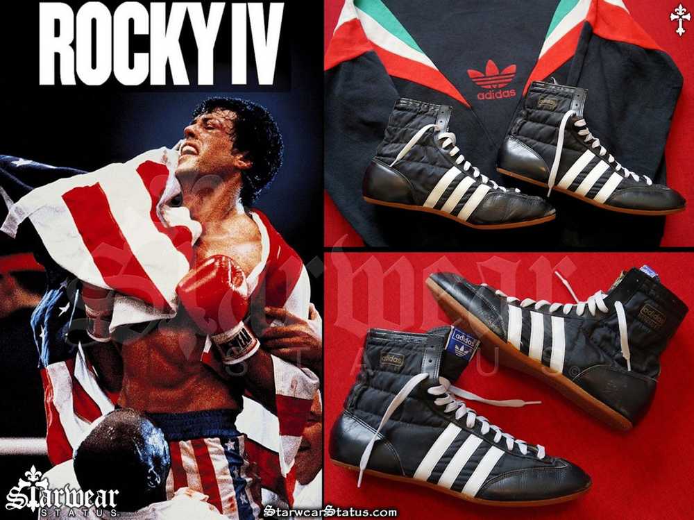 Adidas Vtg 80s Adidas Hercules Boxing Shoes Rocky… - image 6