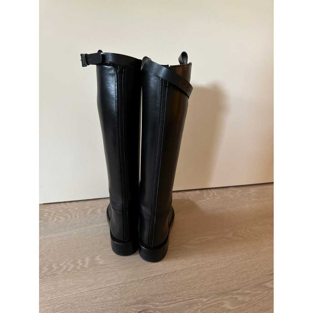 Ann Demeulemeester Leather riding boots - image 2
