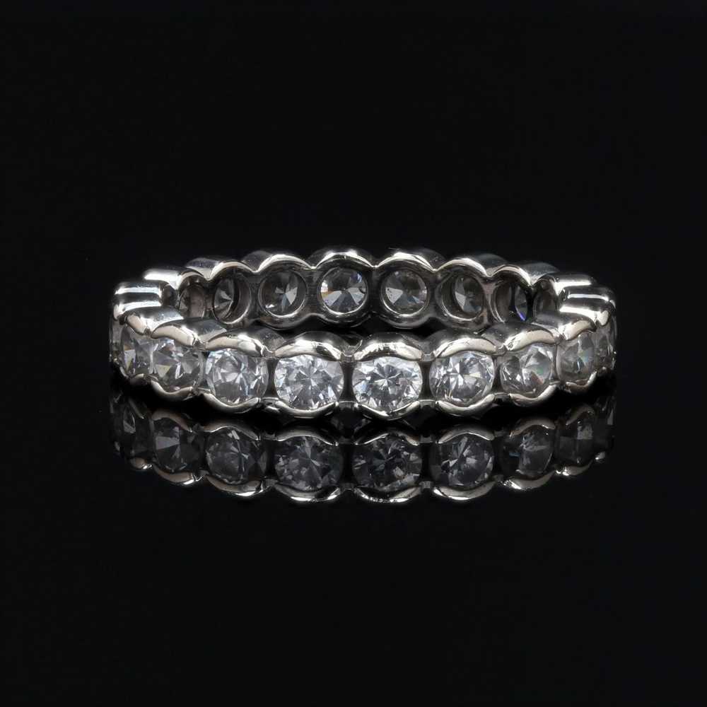Vintage French 1950s Eternity Diamonds 18 Karat W… - image 3
