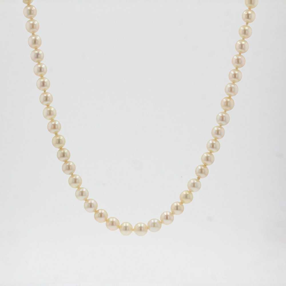 Vintage French 1950s Cultured Pearl Choker Neckla… - image 10