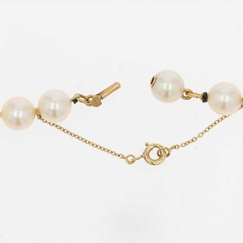 Vintage French 1950s Cultured Pearl Choker Neckla… - image 9