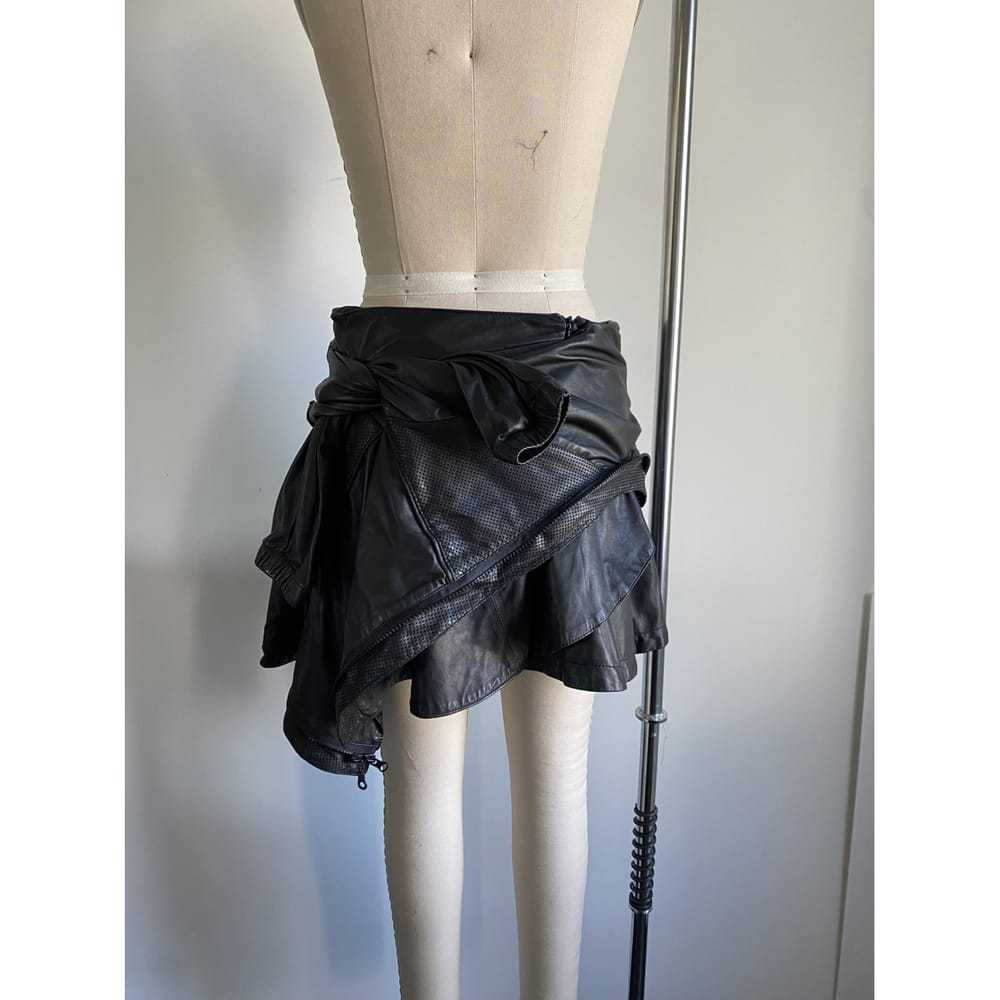 Junya Watanabe Leather mini skirt - image 4