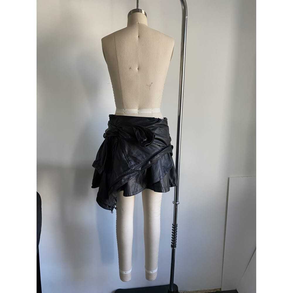Junya Watanabe Leather mini skirt - image 5