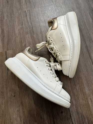 ALEXANDER MCQUEEN Leather exaggerated-sole sneakers | THE OUTNET